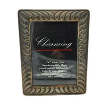 5x7 Photo Frame Brass Look Album On Inside To Hold 3.5x5 48 Pictures 📸 READ!