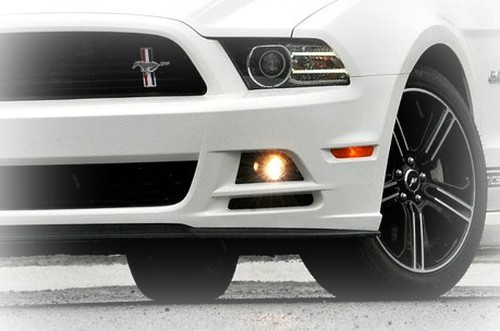 13-14-FORD-MUSTANG-BASE-GT-Fog-Light-Driving-Lamp-Kit-w-switch-wiring-CLEAR