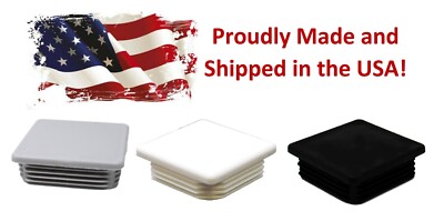 3'' Square Tubing Caps Plastic End Caps for Square Cubing  3x3 8-14 Plug Tube Cap