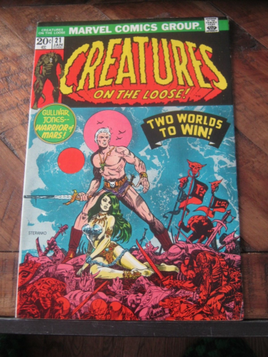 Creatures on the Loose # 21 - Marvel Jan 1973 - Jim Steranko cover art FVF  ZCO3 - Picture 1 of 12