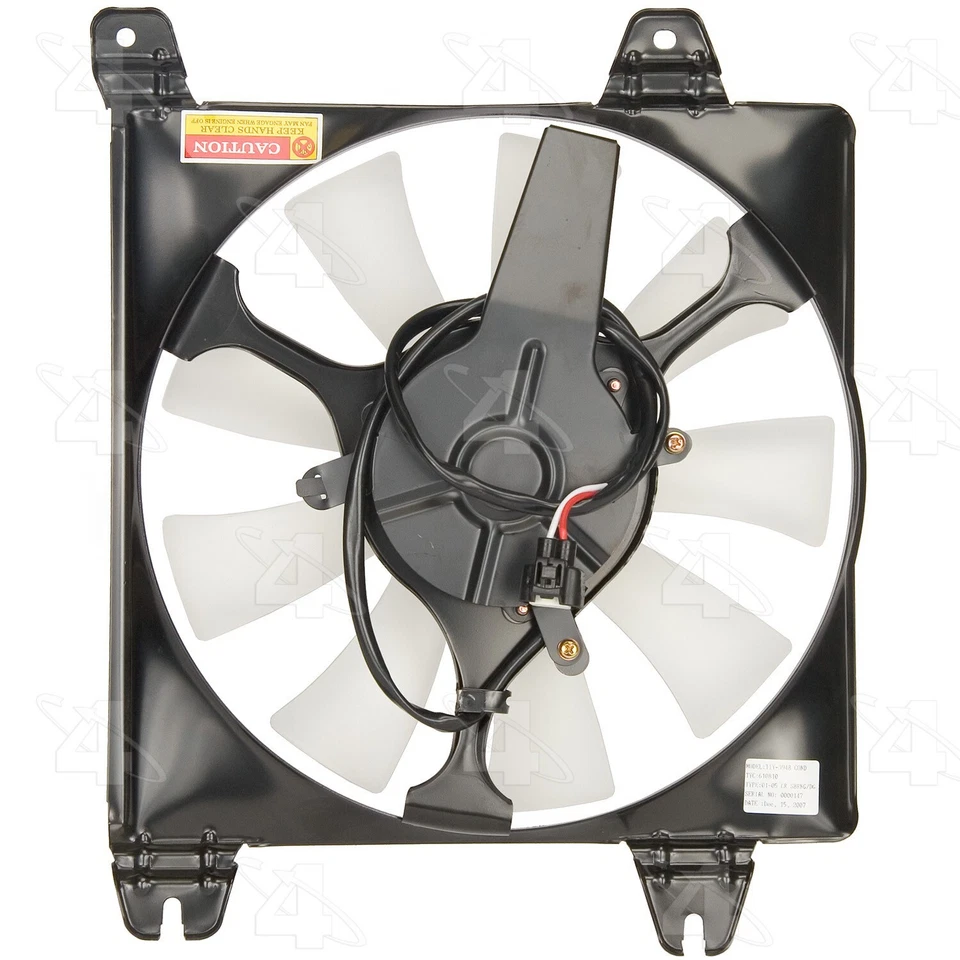 Para 2001-2005 Mitsubishi Eclipse A/C conjunto de ventilador condensador 4 estações 2002 2003 - Imagem 3 de 4