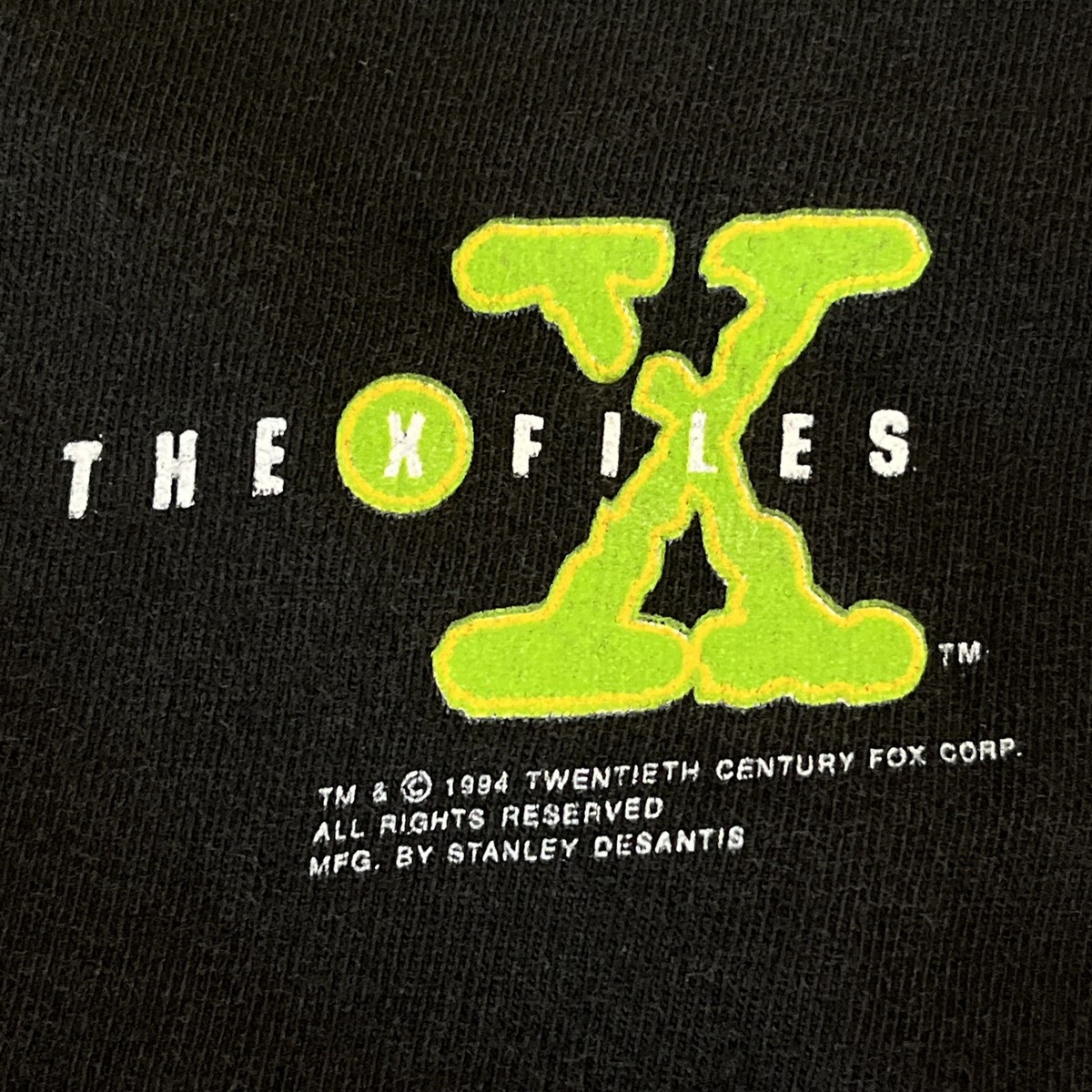 VTG 90s The X Files 1994 Stanley Desantis T-Shirt Mens Medium TV 