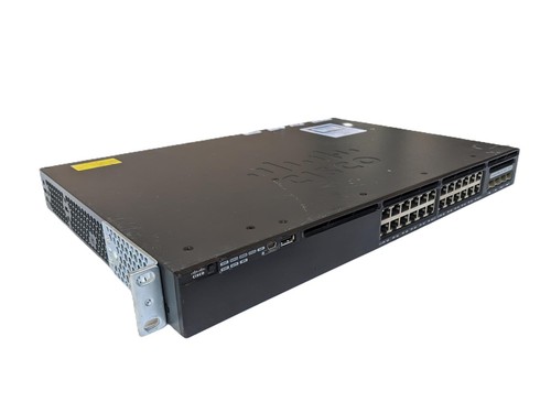Cisco WS-C3650-24PDM-S 24-Port 1GbE 2x1G & 2x10G Uplink PoE+ IP BASE+Rack Mount - Picture 2 of 6