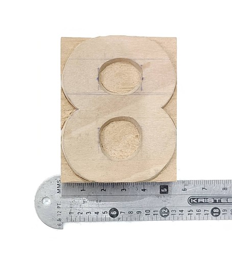 Vintage Letterpress Numeric numbers wooden printing block typography 10 pc 70mm - Picture 4 of 5