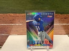 Maximo Acosta 2021 Bowman's Best #BFV-18 Bowman Future Vibrance Texas Rangers