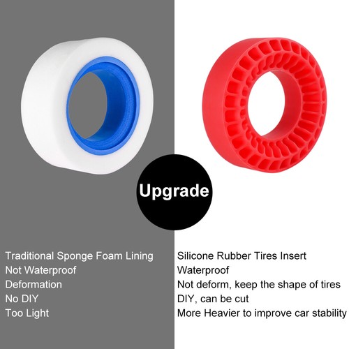 1.0'' Tires Inner Inserts Silicone 55mm for 1/18 1/24 RC Crawler Car TRX4M SCX24 - Picture 6 of 17