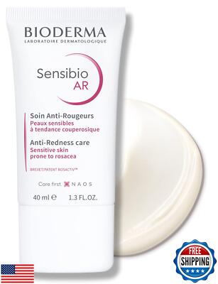 Bioderma - Crème AR Sensibio - Lotion Soulagement Rougeurs Visage - Apaisante Peau tendance a