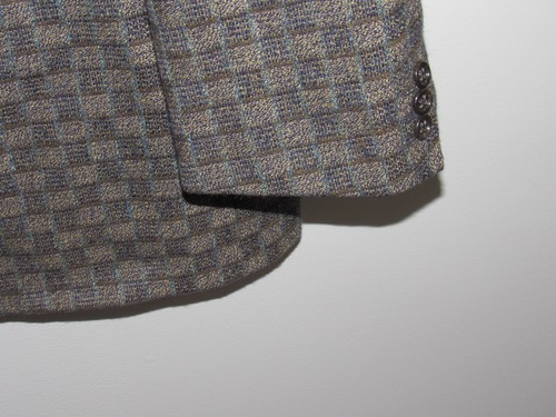 JHANE BARNES Mens 44L 44 Long Wool Blazer Sport Coat Multi Color Check Excellent - Picture 7 of 8