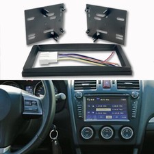 Double DIN Radio Installation Dash Kit W/Radio Wire Harness For 08-14 Subaru