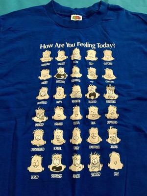 Vintage 80s Mens Large How Are You Feeling Today Character T Shirt Shirt Ebay