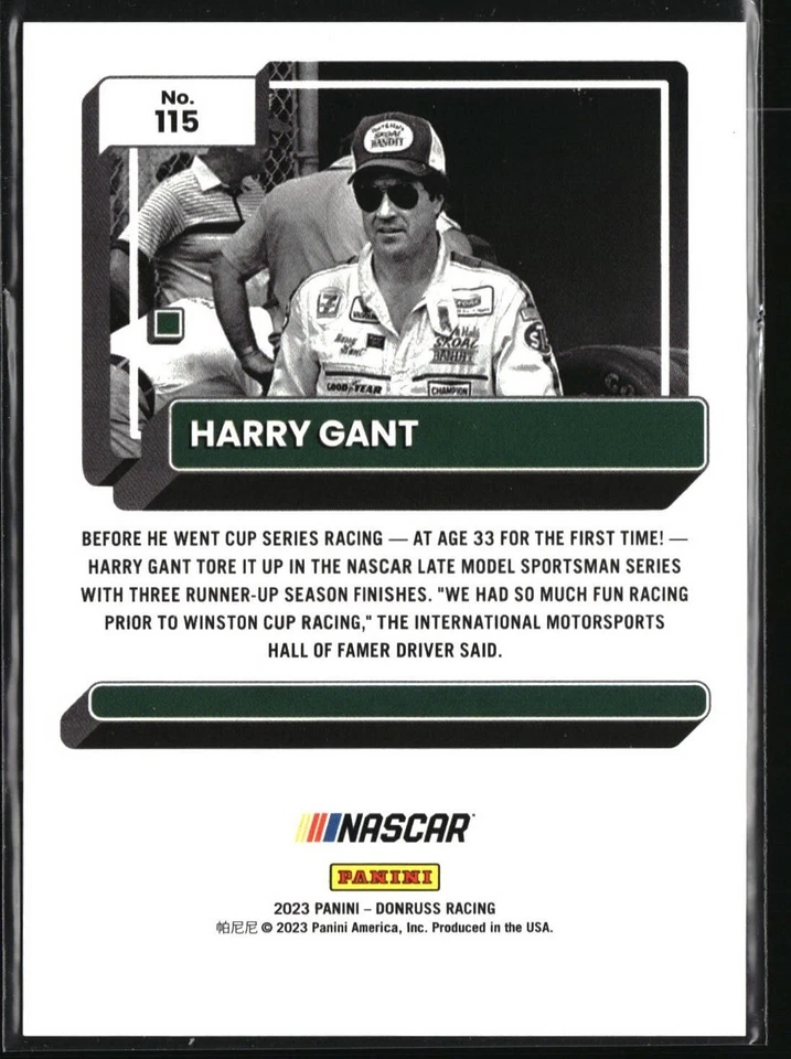 2023 Panini Donruss NASCAR - Harry Gant #115 /49 - Image 2 of 2