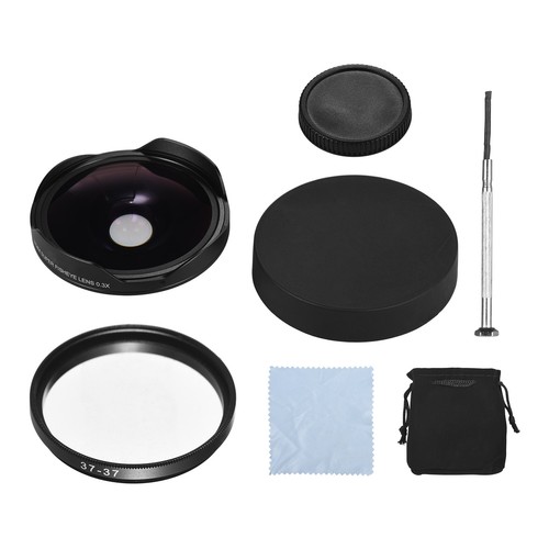37MM 0.3X HD Wide Angle Fisheye Lens with Hood Replacement for Camcorders S5R0 - Picture 9 of 9