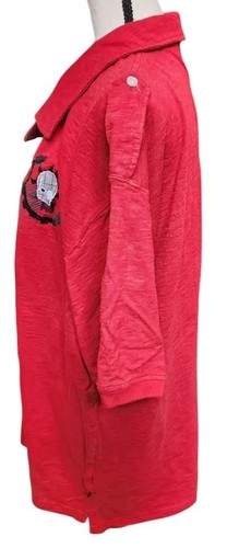 Artful Dodger Embroidered Mens Shirt Size 3XL Red Street Wear - Picture 6 of 10