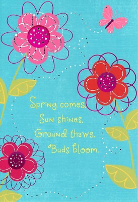 Encouraging EASTER Card, Spring Comes Spirit Lifted Life by Sunrise Greetings + 
