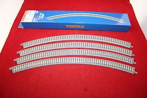 971855 fine Track Spur N 4 x curvo 45 ° R 243 mm legno soglia Tomix 1855