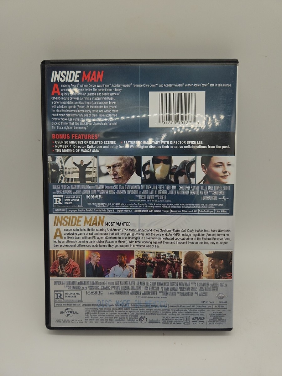 Inside Man: 2-movie Collection (DVD) 191329091333| eBay