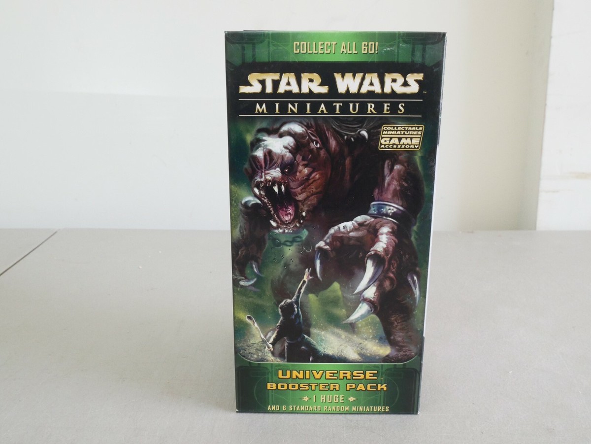 Star Wars Miniatures Universe Booster Pack 1 Huge 6 Mineatures Factory Sealed