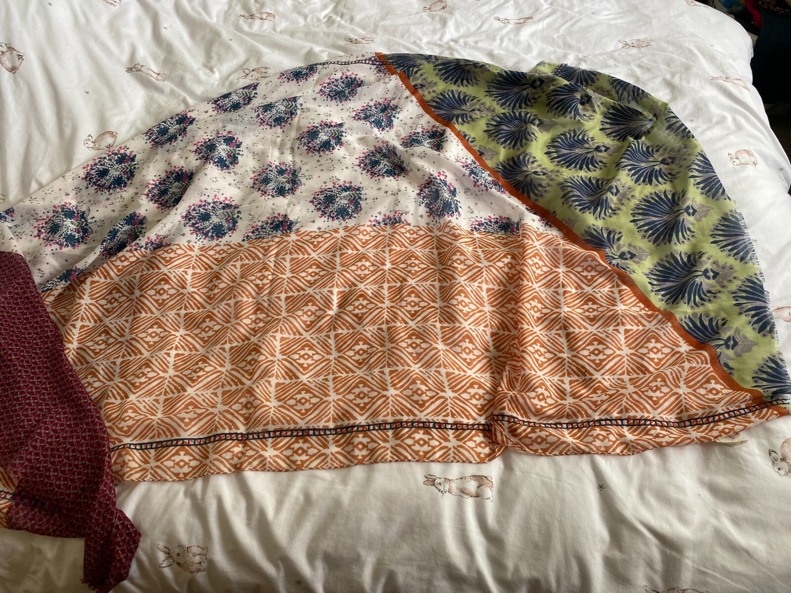 White Stuff Multicoloured Multi Print Large Recta… - image 2