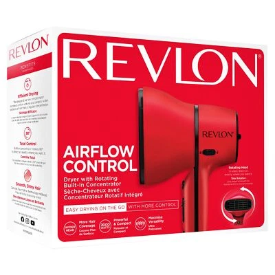 Revlon Airflow Control Hair Dryer 1875W with Rotating Concentrator for Styling