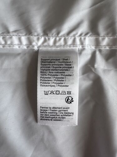 BNWT Lacoste Men's France Olympics FOLDABLE RAINCOAT Fr 54 US M/L PTP 28” White - Picture 12 of 16