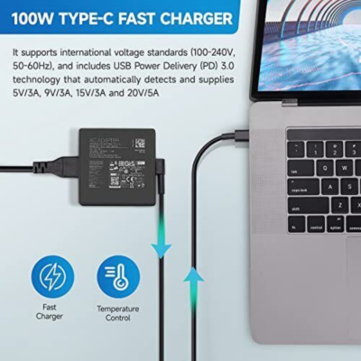 ASUS 100W USB C Charger for ASUS ROG Zephyrus G14 G15 M16 S17 Type