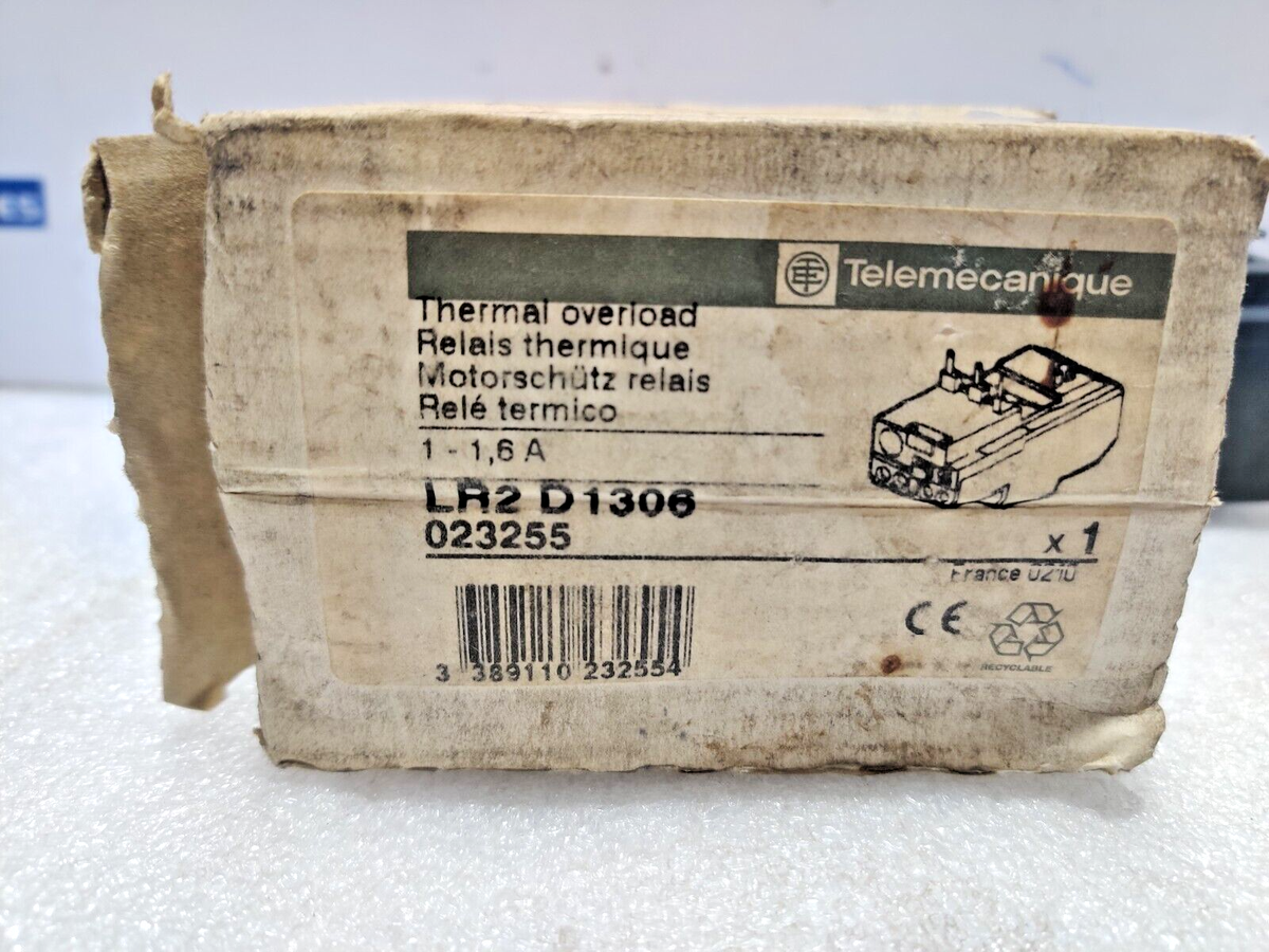 Relais Thermique Télémécanique LR2 D1306 1-1,6A - Disjoncteur Occasion D'origine Française