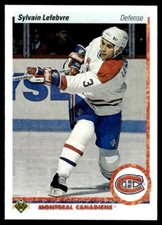 1990-91 Upper Deck SYLVAIN LEFEBVRE #421 Canadiens RC FREE Ship!