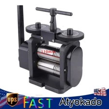 110mm Manual Jewelry Press Equipment Combination Rolling Mill Machine w/ Handle