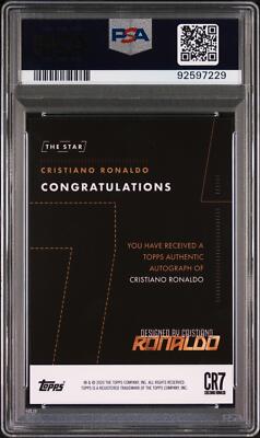 Topps X Ronaldo Curated Set Gold Autograph Card 01/01 Cristiano