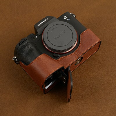 Leather Camera Bag Case Cover For Sony A7SM3 A1 A7RM4 A7m4 A9 A7RM3 A7RM2 A9M2