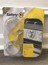 Safety 1st Child Proof Clear View Stove Knob Covers 5 Count New