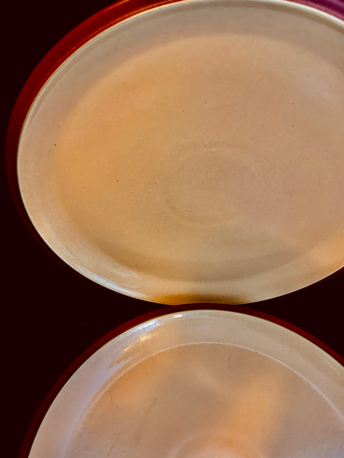 Denby Replacements Dinner Plates (2) 10.5" Brown Edging eBay