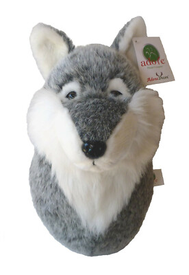 ADORE 12'' Lobo the Wolf Stuffed Animal Plush Walltoy Wall Mount