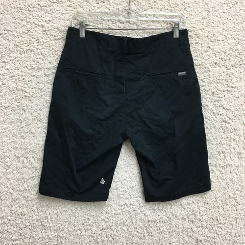 Pantaloncini Volcom 28 uomo blu chino tasche casual skater logo vestibilità moderna elasticizzati - Foto 4 di 11