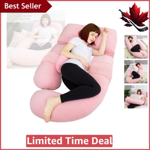 Adjustable Full Body Maternity Pillow - U Shaped Pillow with Memory Foam Fill - Picture 1 of 10