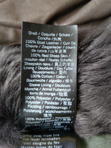 Muubaa Havana Real Fur Leather Suede Shearling Coat/Jacket sz 10/6/38 - Picture 10 of 12