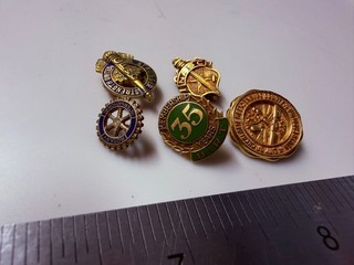 Collection Lot Amazing Variety Vintage Gold Filled Fraternal Pins D3