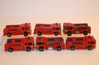 Six (6) Vintage 1976 Hot Wheels Fire Eater / Fire Engine Trucks