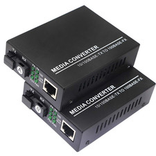 Fiber Ethernet Media Converter, Single-Mode 10/100Base-Tx to 100Base-Fx, RJ45 to