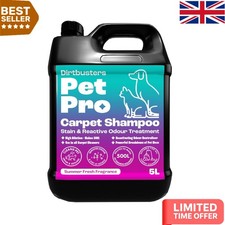 Carpet Cleaning Solution: 5L Removes Pet Urine Stains and Rejuvenates Fabrics 6.80 per litre