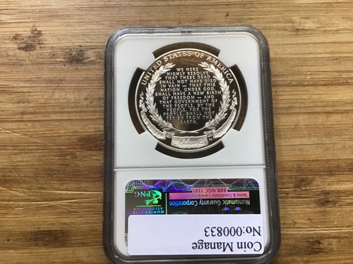 Dólar de plata conmemorativo del bicentenario Lincoln 2009 P como nuevo $1 PF 69 NGC - Imagen 8 de 8