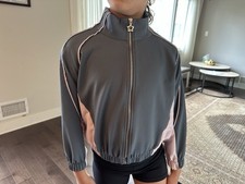 Zara Girls Sport Jacket Size 8/9 Gray And Pink