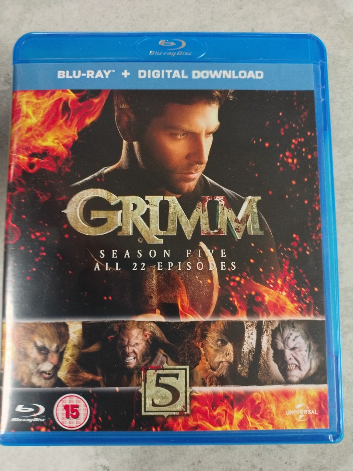 Grimm - Series 5 Complete Fifth Season 5 Blu-ray, 2016 Box Set Fast Free UK Post