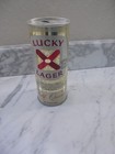 Vintage Lucky Lager Pull Top Beer Can - Steel — photo 2