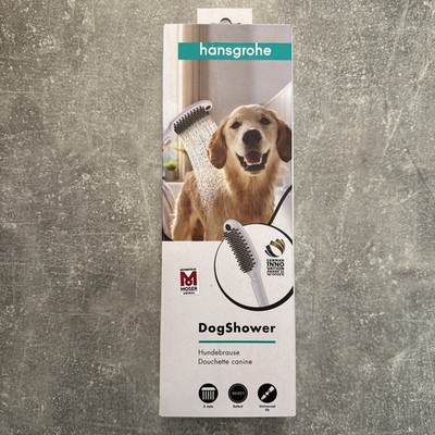 hansgrohe DogShower Hundedusche 3 Strahlarten Duschkopf Hunde Dusche Hund Weiß