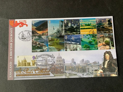 New ListingBENHAM FDC'S ~ 2005 ~ A BRITISH JOURNEY ~ ST. PAUL'S CATHEDRAL ~ ALT P/M