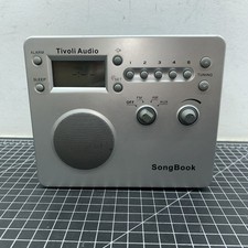Tivoli Audio SongBook AM/FM Alarm Clock Radio No Power Supply Or Antenna Gray