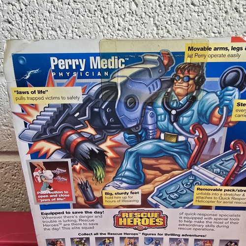 New Vintage Fisher Price rescue Heroes Matt Medic Gripping Jaws Of Life 2002 Toy - Picture 7 of 12