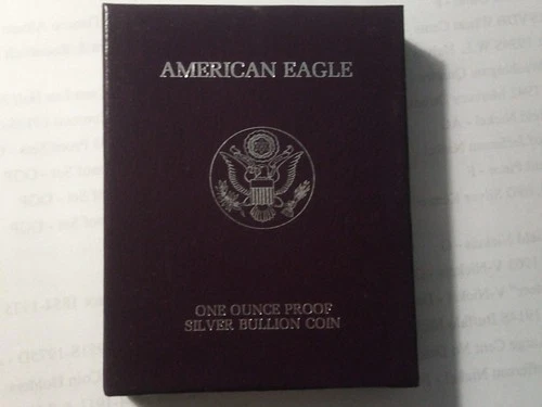 1991- PROOF Silver American Eagle in OGP