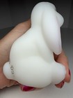 Fenton Lop Ear Rabbit/Bunny Satin White Hand Painted PNWFA Flower — photo 8